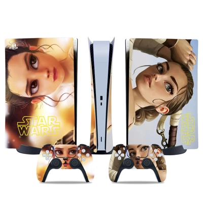 Star Wars decal skin for PS5 Digital Console and two Controllers