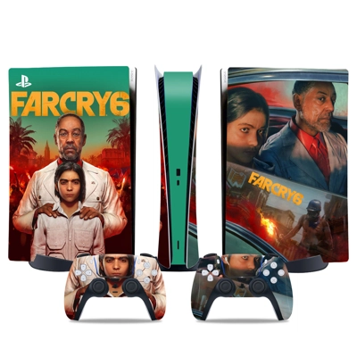 Far Cry 6 decal skin for PS5 Digital Console and two Contr..