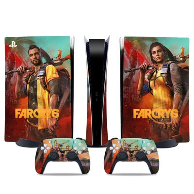Far Cry 6 decal skin for PS5 Digital Console and two Contr..