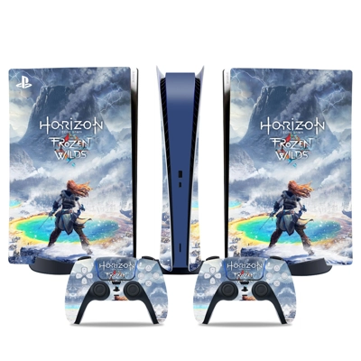 The Frozen Wilds decal skin for PS5 Digital Console and two Controllers