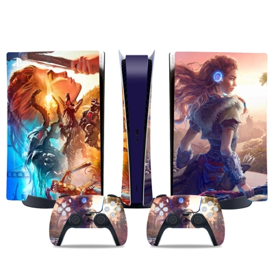 The Frozen Wilds decal skin for PS5 Digital Console and two Controllers
