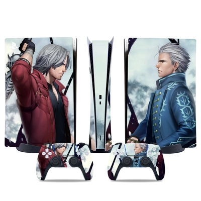 Devil May Cry 5 decal skin for PS5 Digital Console and two..