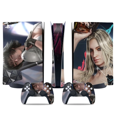 Devil May Cry 5 decal skin for PS5 Digital Console and two Controllers