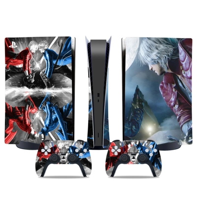 Devil May Cry 5 decal skin for PS5 Digital Console and two Controllers