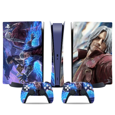 Devil May Cry 5 decal skin for PS5 Digital Console and two..