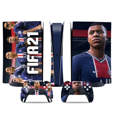 FIFA 21 decal skin for PS5 Digital Console and two Control..