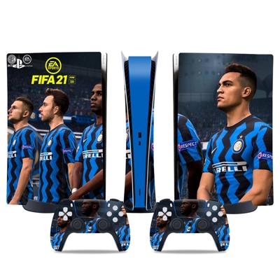 FIFA 21 decal skin for PS5 Digital Console and two Control..