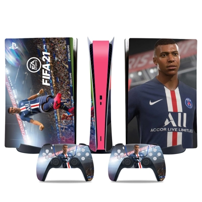 FIFA 21 decal skin for PS5 Digital Console and two Controllers