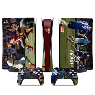 FIFA 21 decal skin for PS5 Digital Console and two Controllers