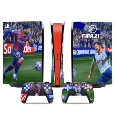 FIFA 21 decal skin for PS5 Digital Console and two Control..