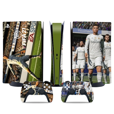 FIFA 21 decal skin for PS5 Digital Console and two Control..