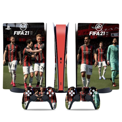 FIFA 21 decal skin for PS5 Digital Console and two Control..