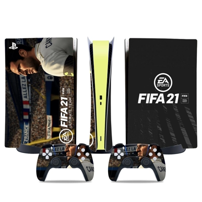 FIFA 21 decal skin for PS5 Digital Console and two Controllers