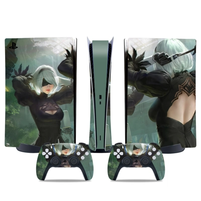 Nier Automata decal skin for PS5 Digital Console and two C.. Nier Automata decal skin for PS5 Digital Console and two C..