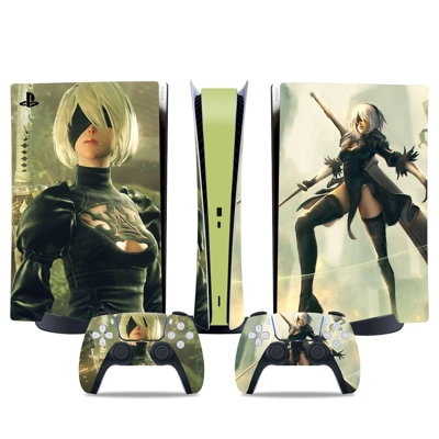 Nier Automata decal skin for PS5 Digital Console and two Controllers