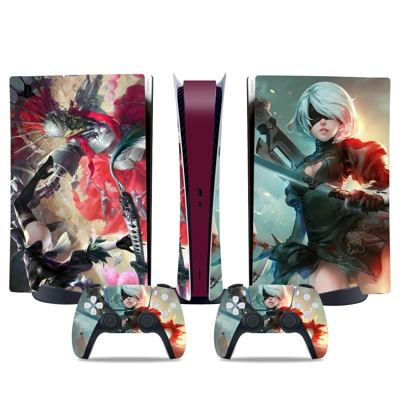 Nier Automata decal skin for PS5 Digital Console and two Controllers