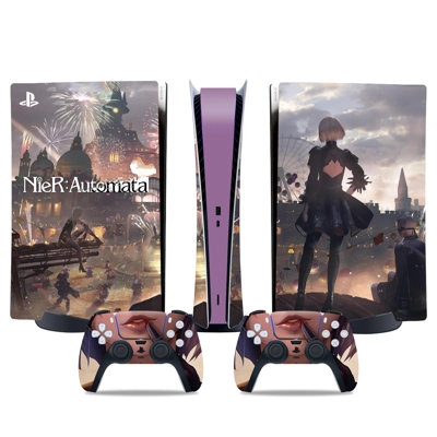 Nier Automata decal skin for PS5 Digital Console and two Controllers