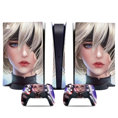 Nier Automata decal skin for PS5 Digital Console and two Controllers