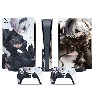 Nier Automata decal skin for PS5 Digital Console and two Controllers