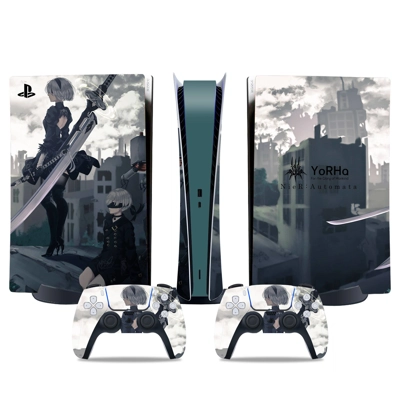Nier Automata decal skin for PS5 Digital Console and two Controllers