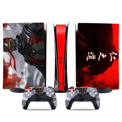 Ghost of Tsushima decal skin for PS5 Digital Console and t..