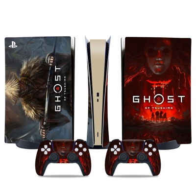 Ghost of Tsushima decal skin for PS5 Digital Console and t..