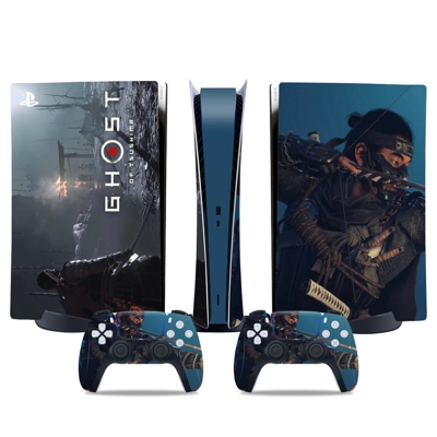 Ghost of Tsushima decal skin for PS5 Digital Console and t..