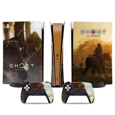 Ghost of Tsushima decal skin for PS5 Digital Console and t..