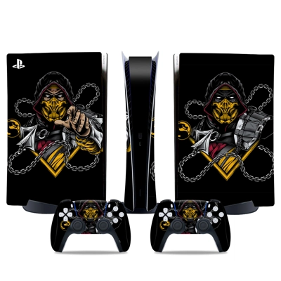 Mortal Kombat decal skin for PS5 Digital Console and two C.. Mortal Kombat decal skin for PS5 Digital Console and two C..