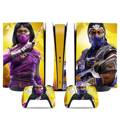 Mortal Kombat decal skin for PS5 Digital Console and two C.. Mortal Kombat decal skin for PS5 Digital Console and two C..
