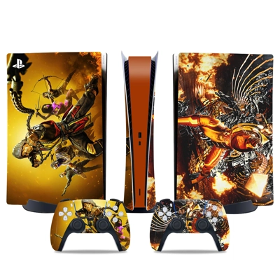 Mortal Kombat decal skin for PS5 Digital Console and two Controllers