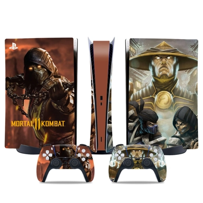 Mortal Kombat decal skin for PS5 Digital Console and two C.. Mortal Kombat decal skin for PS5 Digital Console and two C..