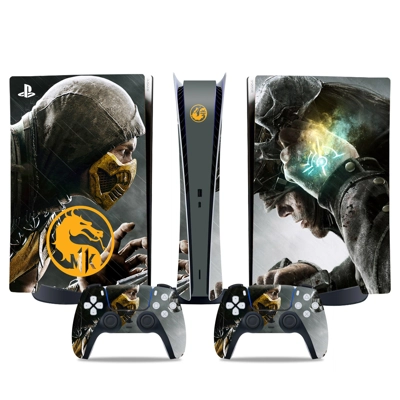 Mortal Kombat decal skin for PS5 Digital Console and two C.. Mortal Kombat decal skin for PS5 Digital Console and two C..