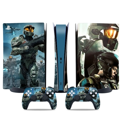 Halo 5 Guardians decal skin for PS5 Digital Console and two Controllers