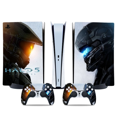 Halo 5 Guardians decal skin for PS5 Digital Console and two Controllers