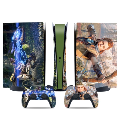 Horizon Forbidden West decal skin for PS5 Digital Console and two Controllers