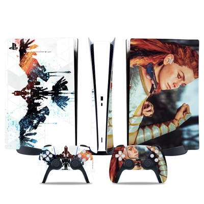 Horizon Forbidden West decal skin for PS5 Digital Console and two Controllers