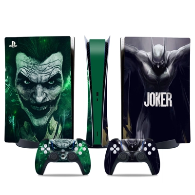 Joker VS Batman decal skin for PS5 Digital Console and two.. Joker VS Batman decal skin for PS5 Digital Console and two..