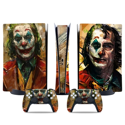 Joker decal skin for PS5 Digital Console and two Controllers