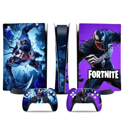 Fortnite decal skin for PS5 Digital Console and two Contro..