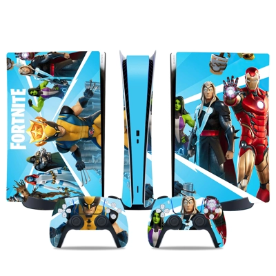 Avengers decal skin for PS5 Digital Console and two Controllers