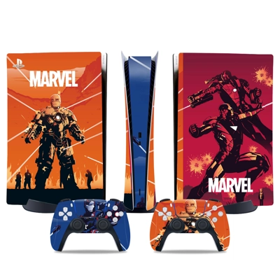 Avengers decal skin for PS5 Digital Console and two Controllers