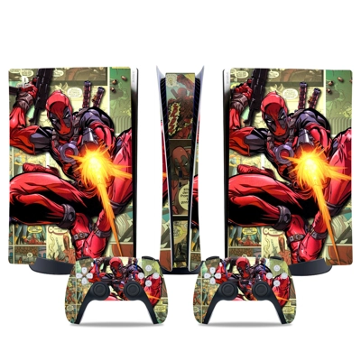 Spiderman decal skin for PS5 Digital Console and two Controllers