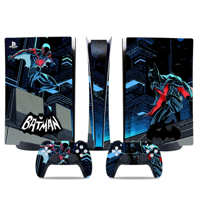 Batman decal skin for PS5 Digital Console and two Controllers