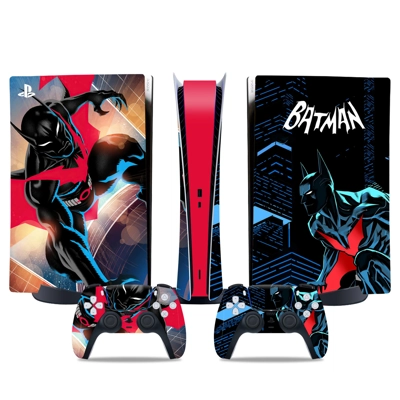 Batman decal skin for PS5 Digital Console and two Controllers