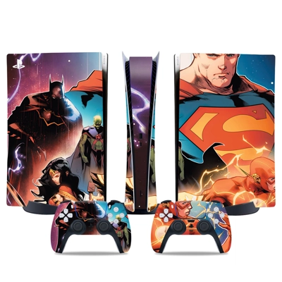 Superman decal skin for PS5 Digital Console and two Controllers