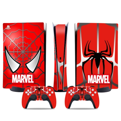 Spiderman decal skin for PS5 Digital Console and two Contr.. Spiderman decal skin for PS5 Digital Console and two Contr..