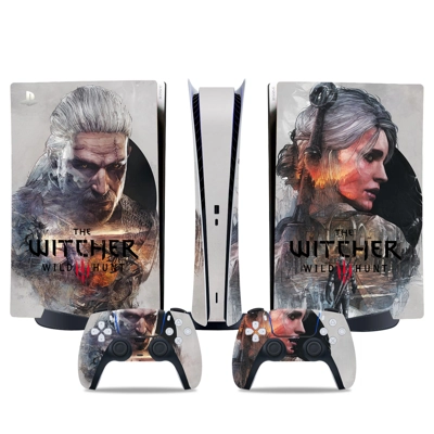 The Witcher Wild Hunt decal skin for PS5 Digital Console a.. The Witcher Wild Hunt decal skin for PS5 Digital Console a..