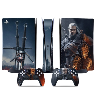 The Witcher Wild Hunt decal skin for PS5 Digital Console a.. The Witcher Wild Hunt decal skin for PS5 Digital Console a..
