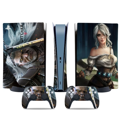 The Witcher Wild Hunt decal skin for PS5 Digital Console a.. The Witcher Wild Hunt decal skin for PS5 Digital Console a..